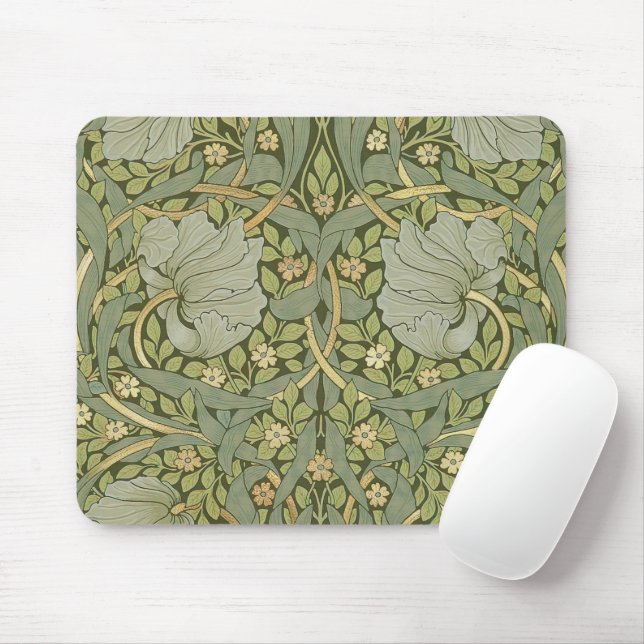 William Morris Pimpernel Vintage Pattern Mouse Pad (With Mouse)