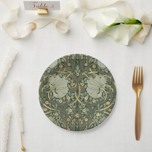 William Morris Pimpernel Vintage Pattern Paper Pla Paper Plates