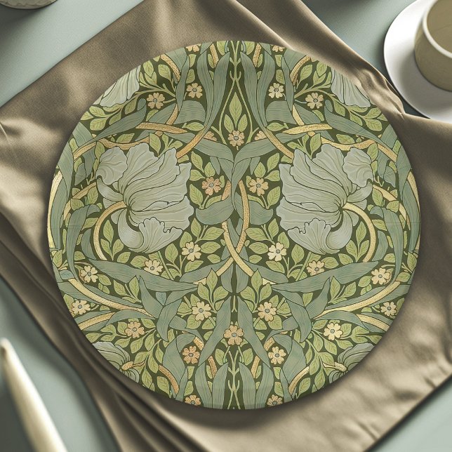 William Morris Pimpernel Vintage Pattern Paper Plates (Creator Uploaded)