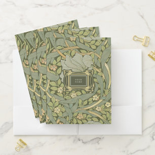 William Morris Pimpernel Vintage Pattern Pocket Fo Folder