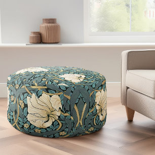 William Morris Pimpernel Vintage Pattern Pouf