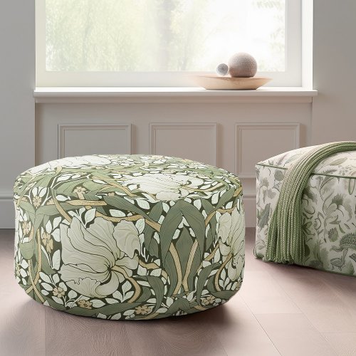 William Morris Pimpernel Vintage Pattern Pouf