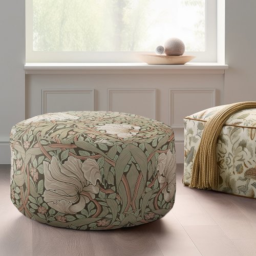 William Morris Pimpernel Vintage Pattern Pouf