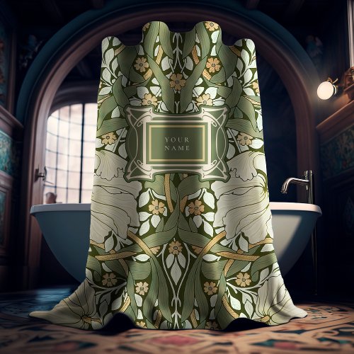 William Morris Pimpernel Vintage Pattern Shower Curtain