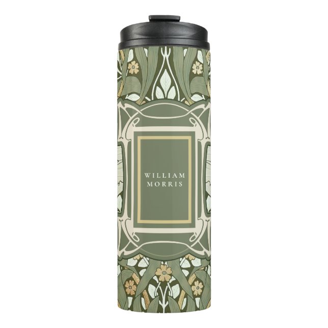 William Morris Pimpernel Vintage Pattern Thermal Tumbler (Front)