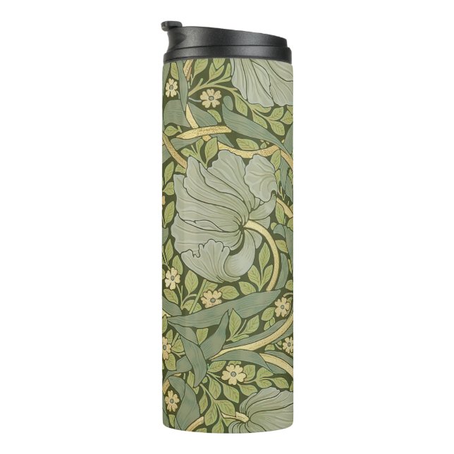 William Morris Pimpernel Vintage Pattern Thermal Tumbler (Rotated Right)