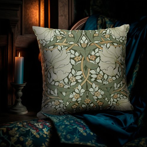 William Morris Pimpernel Vintage Pattern Throw Pil Throw Pillow