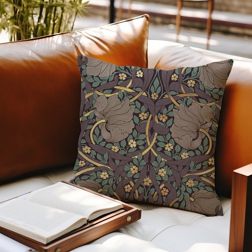 William Morris Pimpernel Vintage Pattern Throw Pil Throw Pillow