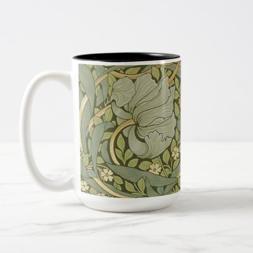 William Morris Pimpernel Vintage Pattern Two_Tone Coffee Mug