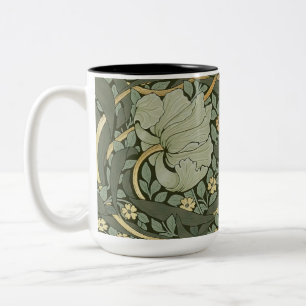 William Morris Pimpernel Vintage Pattern Two-Tone  Coffee Mug