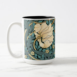 William Morris Pimpernel Vintage Pattern Two-Tone  Two-Tone Coffee Mug