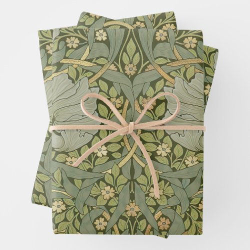 William Morris Pimpernel Vintage Pattern Wrapping Paper Sheets