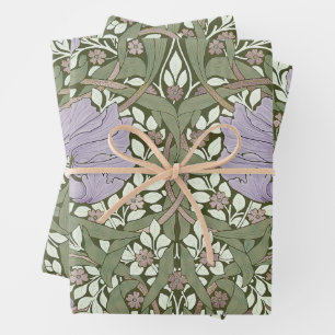 William Morris Pimpernel Vintage Pattern Wrapping  Paper Sheets