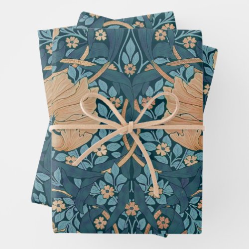 William Morris Pimpernel Vintage Pattern Wrapping  Wrapping Paper Sheets