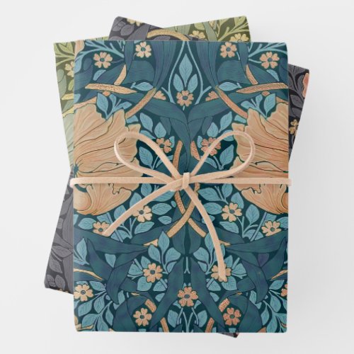 William Morris Pimpernel Vintage Pattern Wrapping  Wrapping Paper Sheets