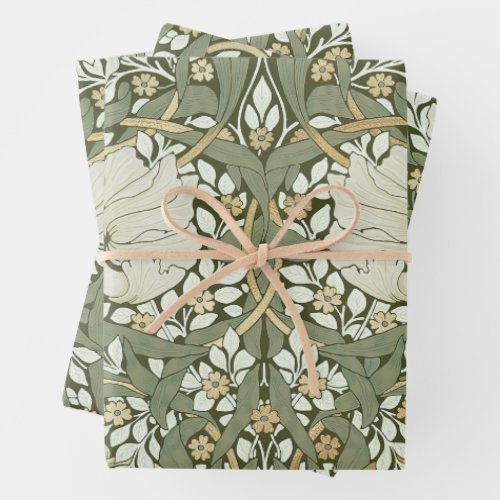 William Morris Pimpernel Vintage Pattern Wrapping  Wrapping Paper Sheets