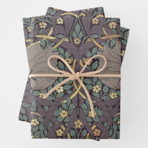 William Morris Pimpernel Vintage Pattern Wrapping  Wrapping Paper Sheets