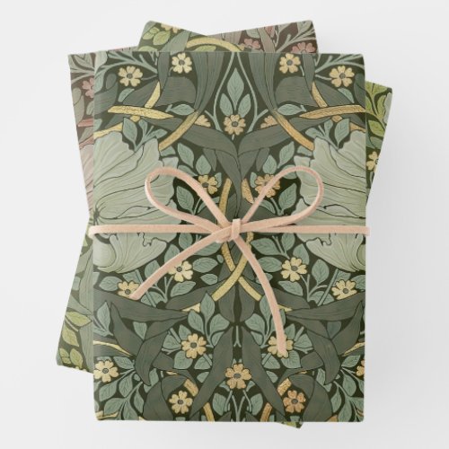 William Morris Pimpernel Vintage Pattern Wrapping  Wrapping Paper Sheets