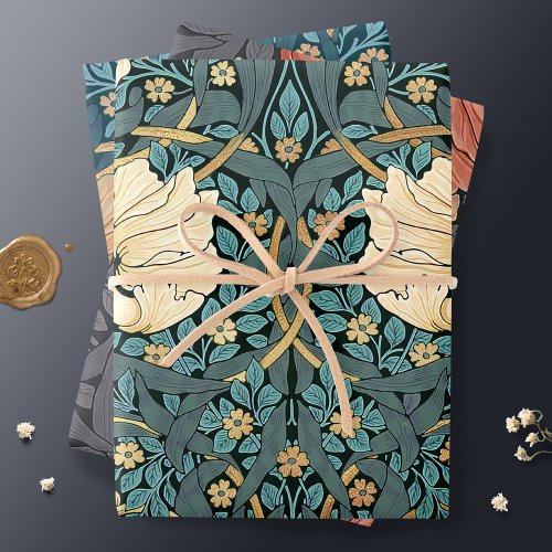 William Morris Pimpernel Vintage Pattern Wrapping  Wrapping Paper Sheets