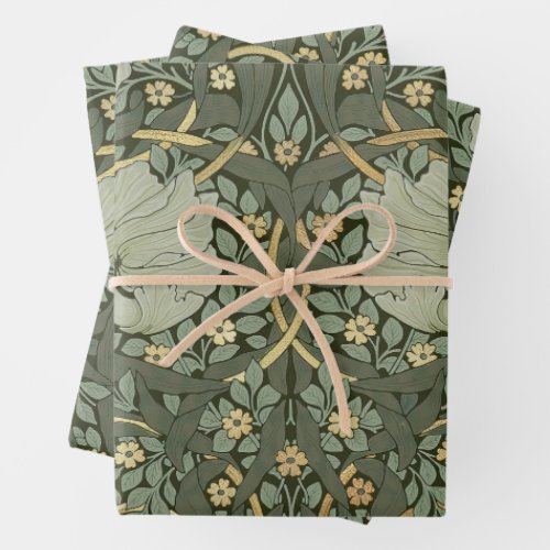 William Morris Pimpernel Vintage Pattern Wrapping  Wrapping Paper Sheets