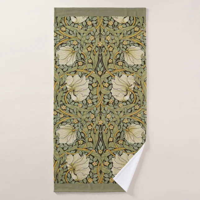 William Morris Pimpernel Vintage Pre-Raphaelite Bath Towel | Zazzle