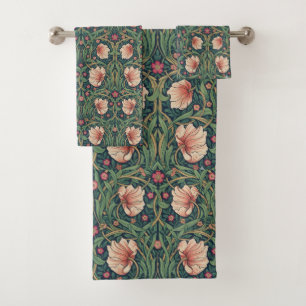 William Morris  Pimpernel Vintage Pre-Raphaelite Bath Towel Set
