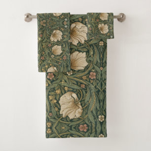 William Morris Pimpernel Vintage Pre-Raphaelite Bath Towel Set