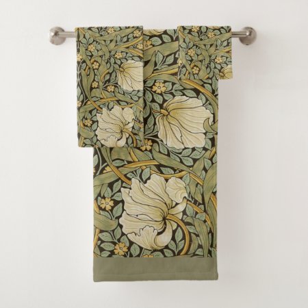 William Morris Pimpernel Vintage Pre-raphaelite Bath Towel Set