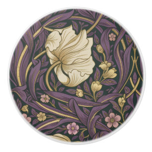 William Morris  Pimpernel Vintage Pre-Raphaelite Ceramic Knob