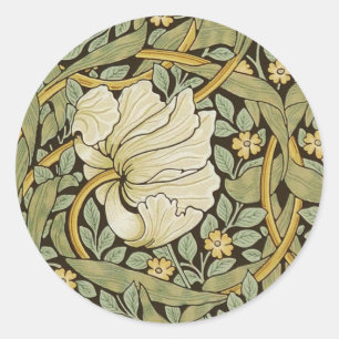 William Morris Pimpernel Vintage Pre-Raphaelite Classic Round Sticker