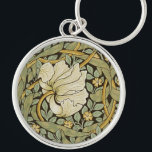William Morris Pimpernel Vintage Pre-Raphaelite Keychain<br><div class="desc">William Morris Pimpernel Floral Vintage Art Wallpaper Design William Morris was an English textile designer, artist, writer, and socialist associated with the Pre-Raphaelite Brotherhood and British Arts and Crafts Movement. He founded a design firm in partnership with the artist Edward Burne-Jones, and the poet and artist Dante Gabriel Rossetti which...</div>