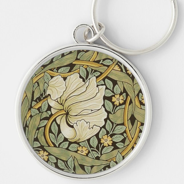 William Morris Pimpernel Vintage Pre-Raphaelite Keychain (Front)