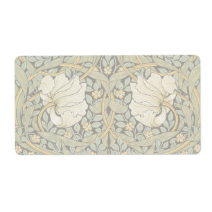 William Morris Pimpernel Vintage Pre-Raphaelite Label