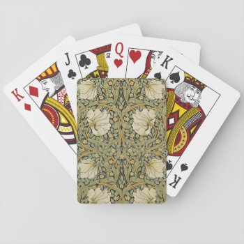 William Morris Pimpernel Vintage Pre-raphaelite Playing Cards by artfoxx at Zazzle