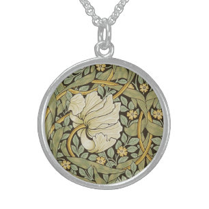 William Morris Pimpernel Vintage Pre-Raphaelite Sterling Silver Necklace