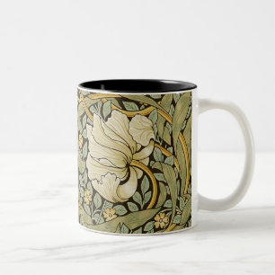 William Morris Pimpernel Vintage Pre-Raphaelite Two-Tone Coffee Mug
