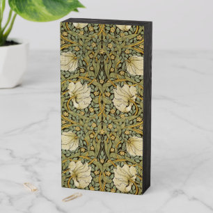 William Morris Pimpernel Vintage Pre-Raphaelite Wooden Box Sign