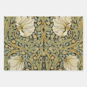 William Morris Pimpernel Vintage Pre-Raphaelite Wrapping Paper Sheets