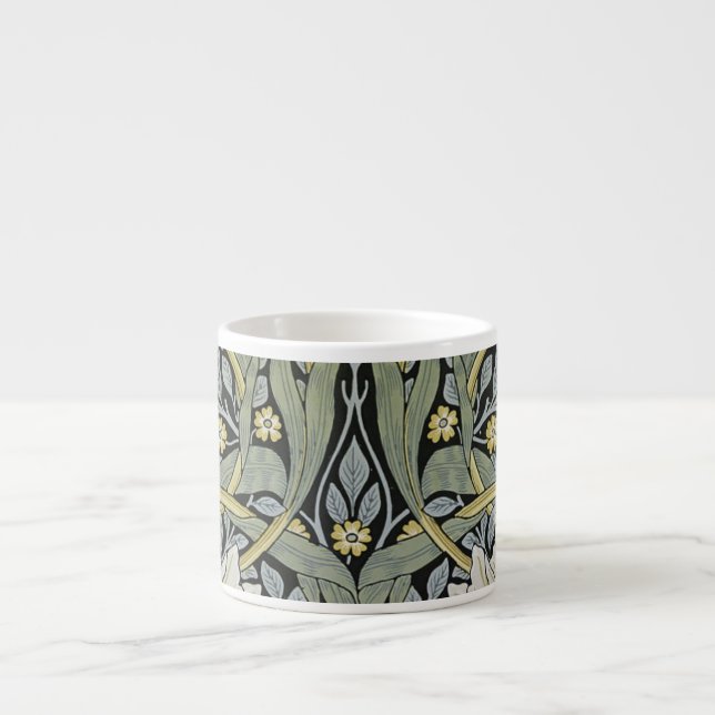 William Morris - Pimpernel  Wallpaper Design Espresso Cup (Front)