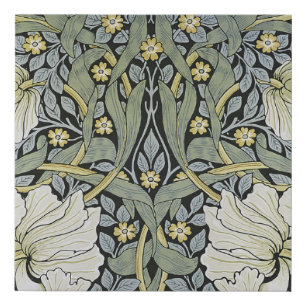 William Morris - Pimpernel  Wallpaper Design Faux Canvas Print