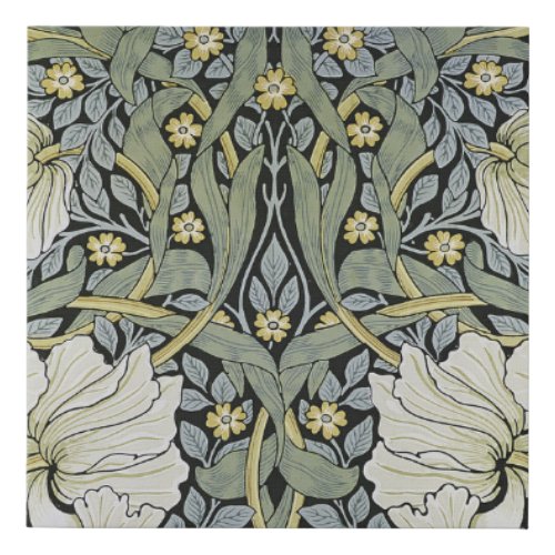 William Morris _ Pimpernel  Wallpaper Design Faux Canvas Print