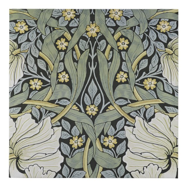 William Morris - Pimpernel  Wallpaper Design Faux Canvas Print (Front)