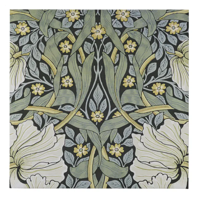 William Morris - Pimpernel Wallpaper Design Faux Canvas Print | Zazzle