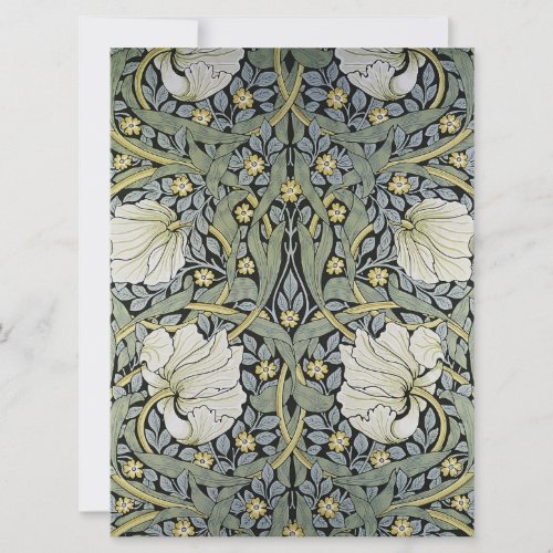 William Morris _ Pimpernel  Wallpaper Design Holiday Card