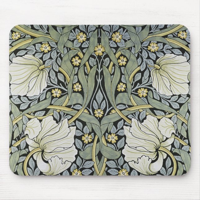 William Morris - Pimpernel  Wallpaper Design Mouse Pad (Front)