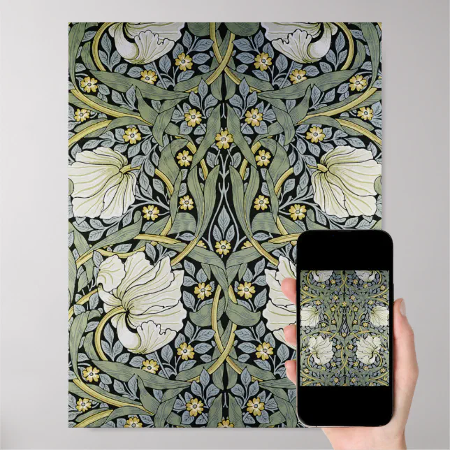 William Morris - Pimpernel Wallpaper Design Poster | Zazzle