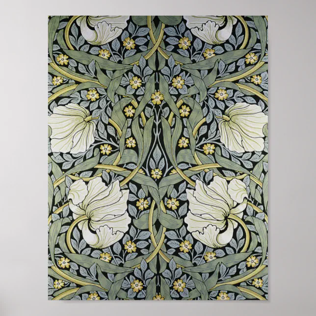 William Morris - Pimpernel Wallpaper Design Poster | Zazzle
