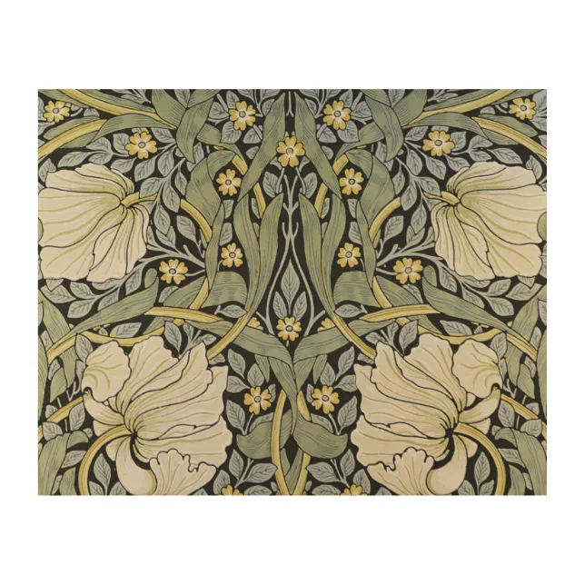 William Morris - Pimpernel Wallpaper Design Wood Wall Art | Zazzle
