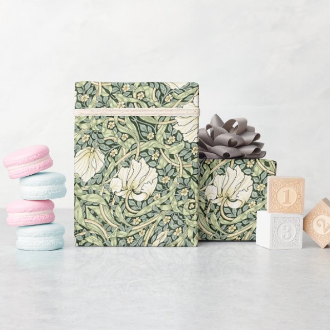 William Morris Pimpernel  Wrapping Paper (Baby Shower)