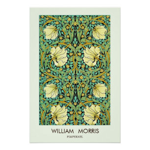 William Morris Pimperrnel Mission Style Poster